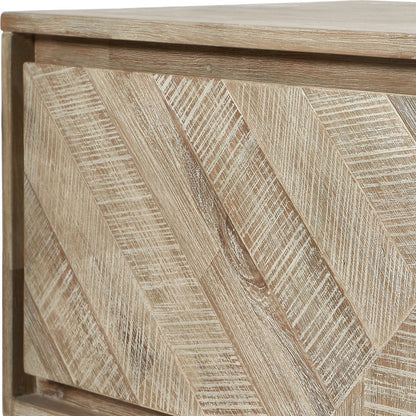Marca Sand Wash Acacia Wood 1 Drawer Console Table