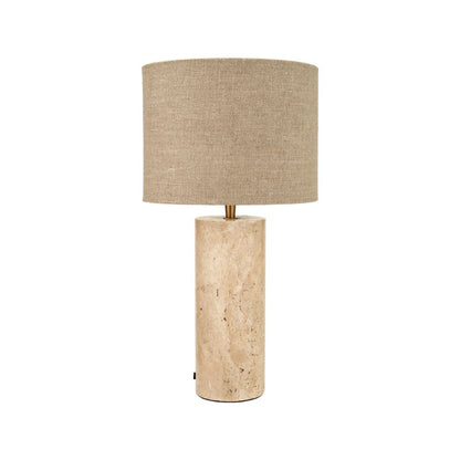 Kanoa Limestone Cylinder Table Lamp