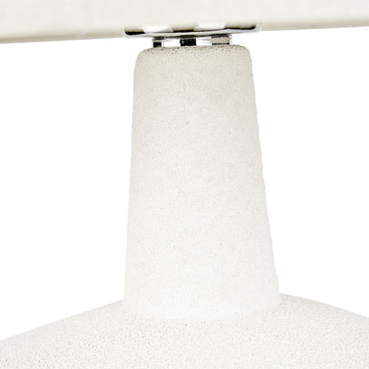 Elio Wood Effect Textured Ceramic Table Lamp
