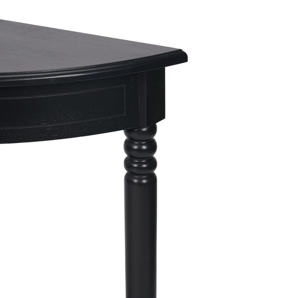 Heritage Pine Wood Half Moon Console Table