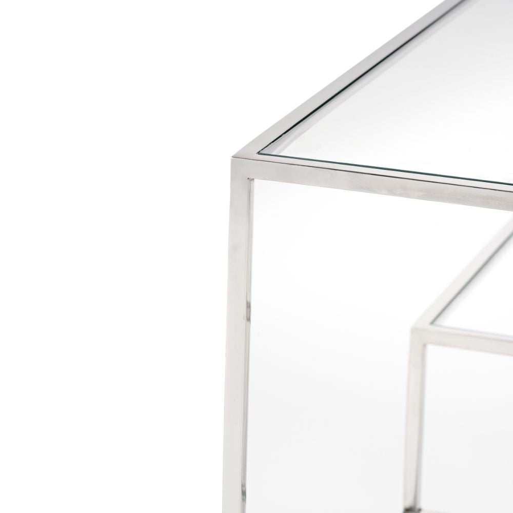 Aleandra Glass Console Table