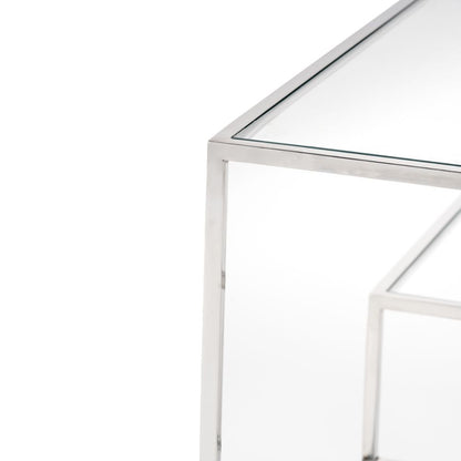 Aleandra Glass Console Table
