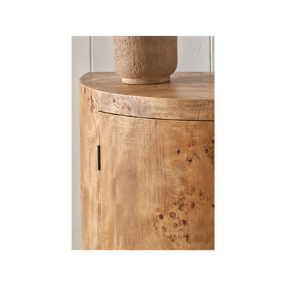 Newborough Burr Wood Effect 2 Door Sideboard