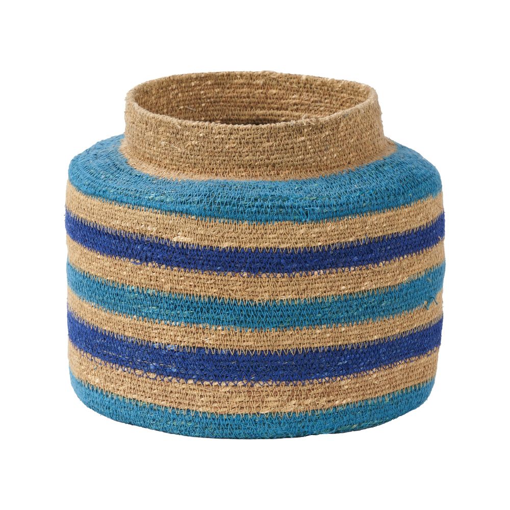 Seagrass Stripe Round Basket