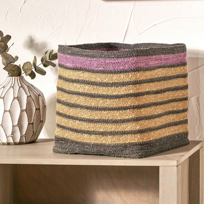 Seagrass Stripe Square Basket