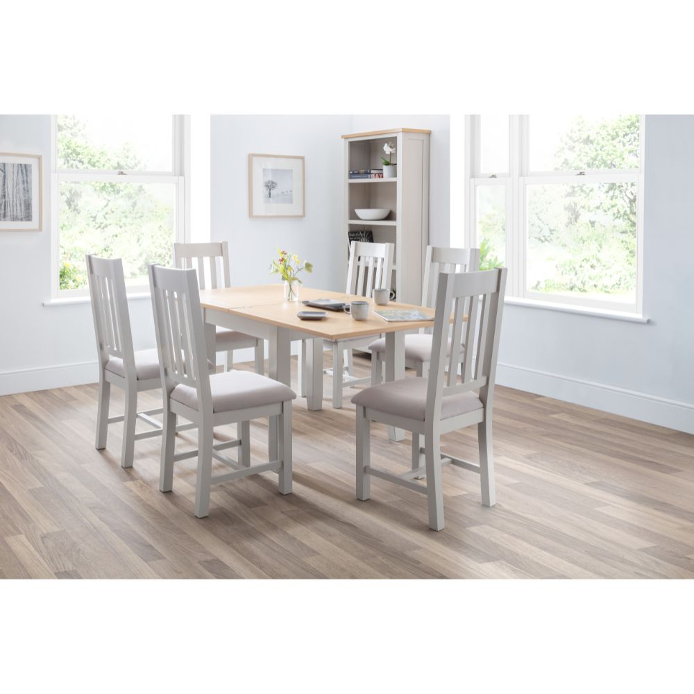 Richmond Flip-Top Elephant Grey Dining Table