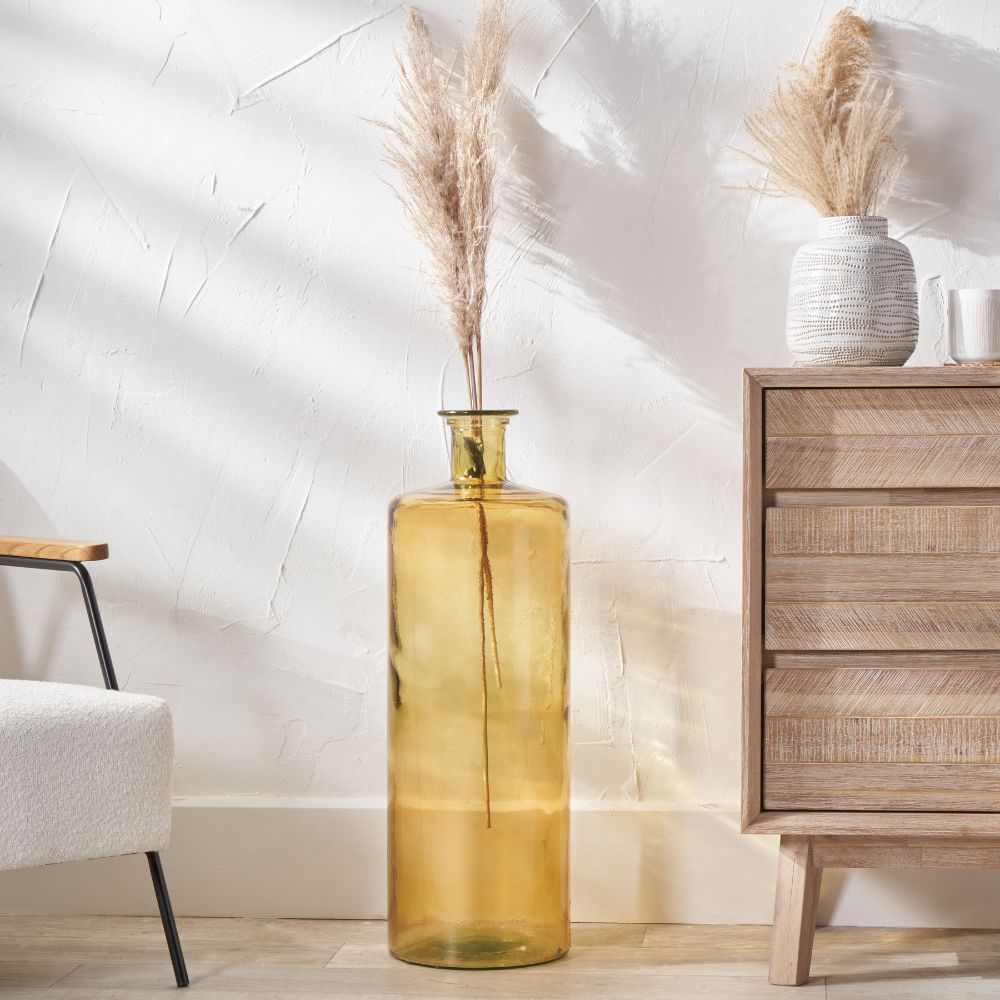 Recycled Glass Bottle Vase Tall