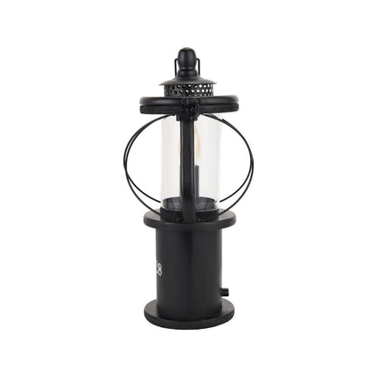 Gibson Pine Wood White Lantern Table Lamp