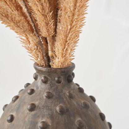 Kali Textured Dot Stoneware Vase