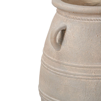 Fibrestone Grey Wash Decorative with Handles Large Vase