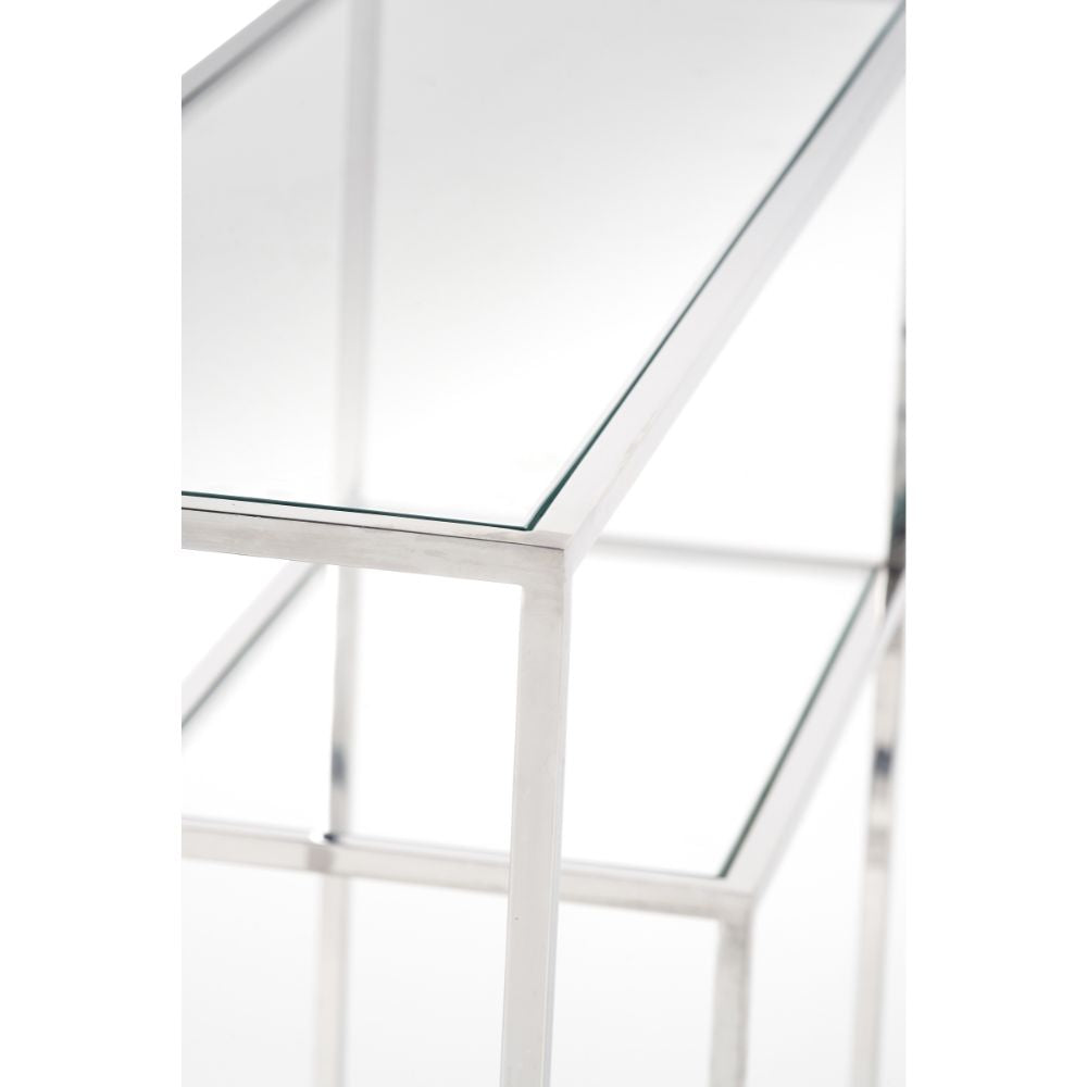 Aleandra Glass Console Table