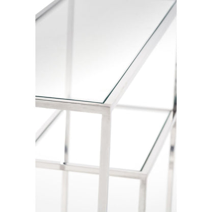 Aleandra Glass Console Table