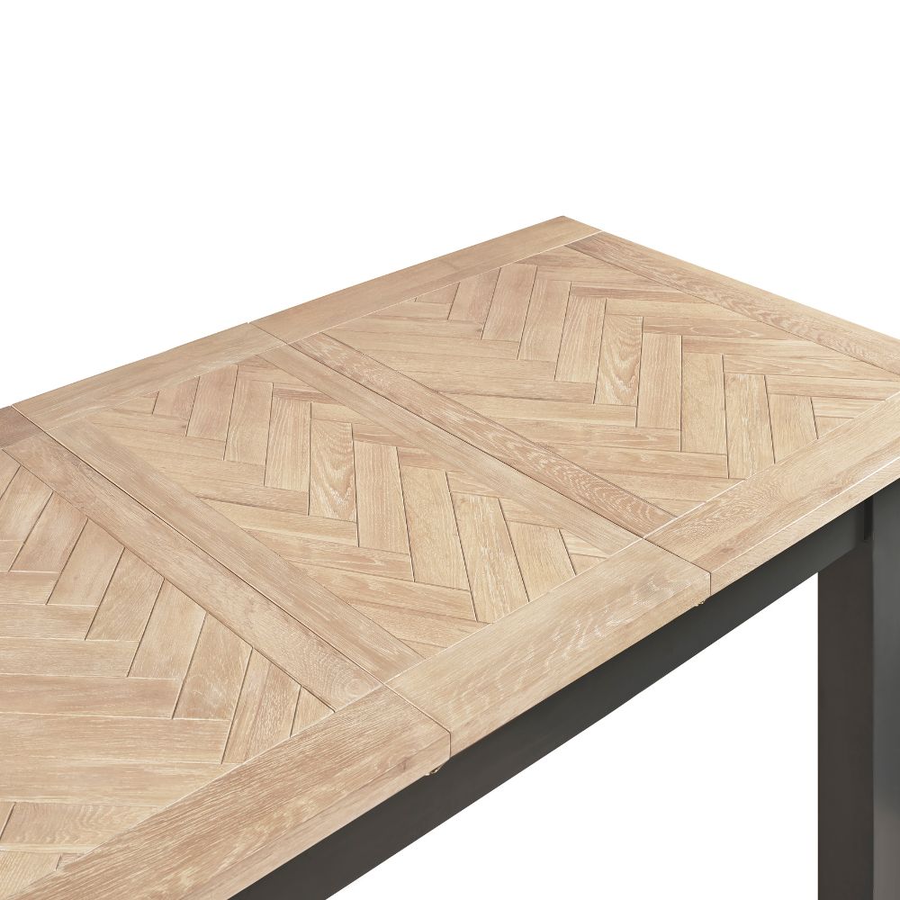 Bordeaux 1.4m Dark Grey Extendable Dining Table