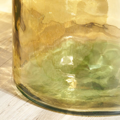 Recycled Glass Forest Green Bottle Vase
