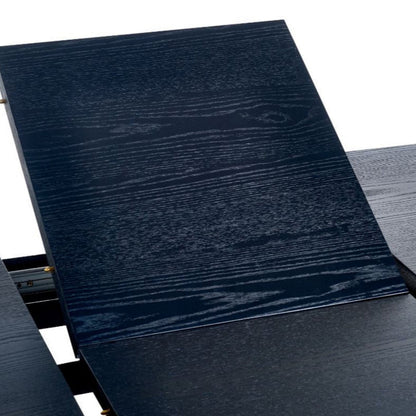 Louis Fluted 1.8m Extendable Dining Table Black
