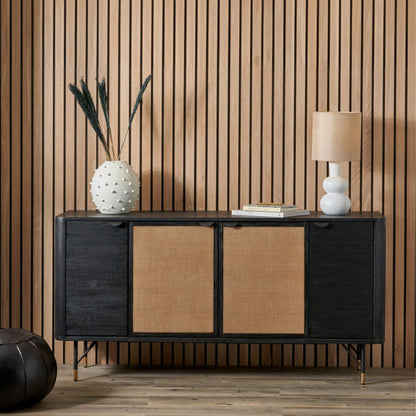Fiji Black Acacia Wood Sideboard