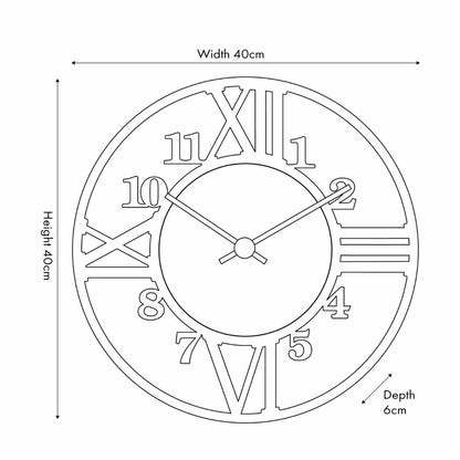 Metal Round Wall Clock