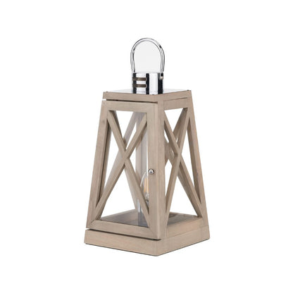 Devon Chrome Lantern Table Lamp