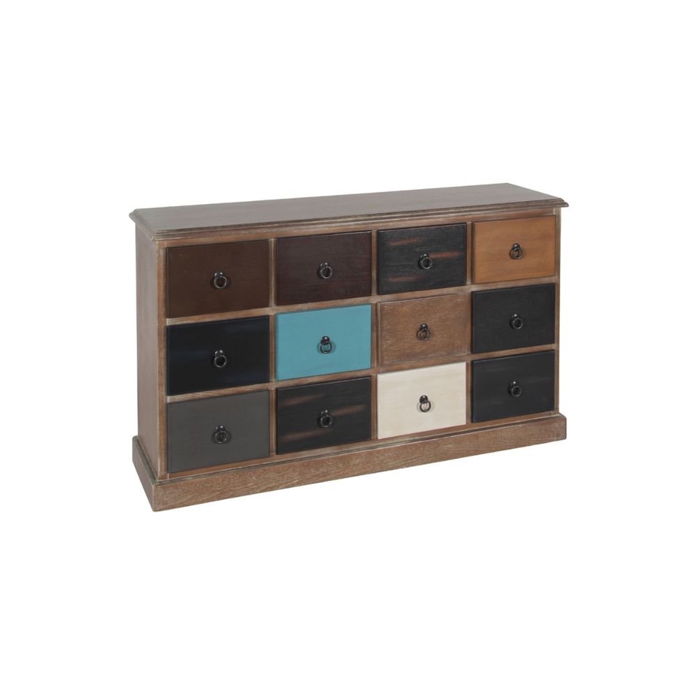 Loft Multicoloured Pine Wood Sideboard