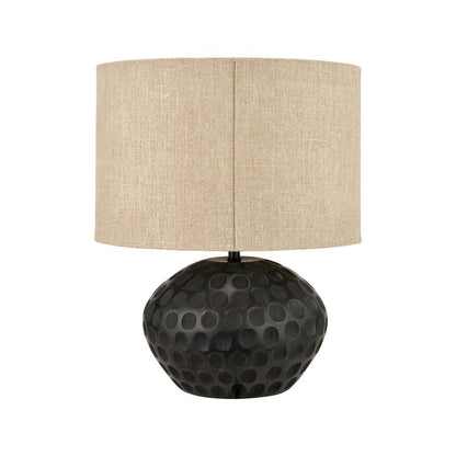 Dante Mango Wood Antique Black Table Lamp