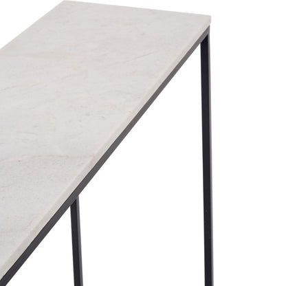 Kalani White Marble Console Table