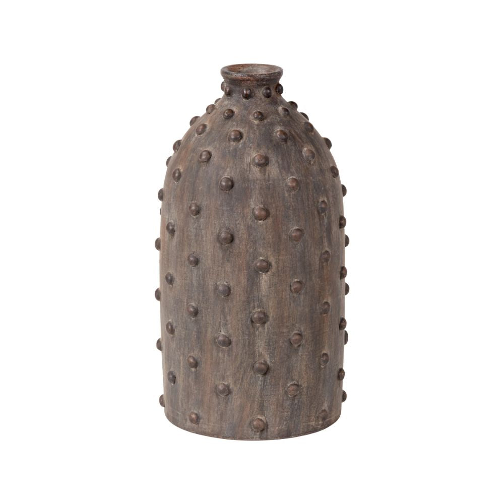 Kali Textured Dot Stoneware Vase