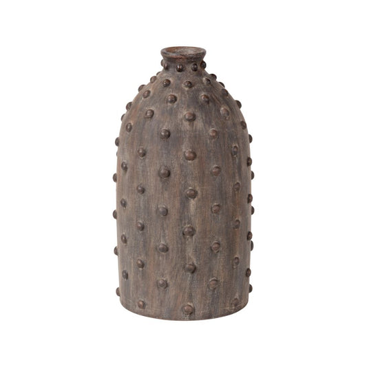 Kali Textured Dot Stoneware Vase