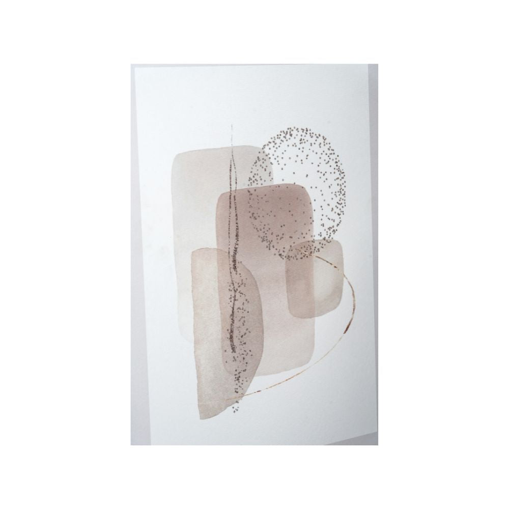 Canvases Natural Abstract with Natural Frame (Set of 2)