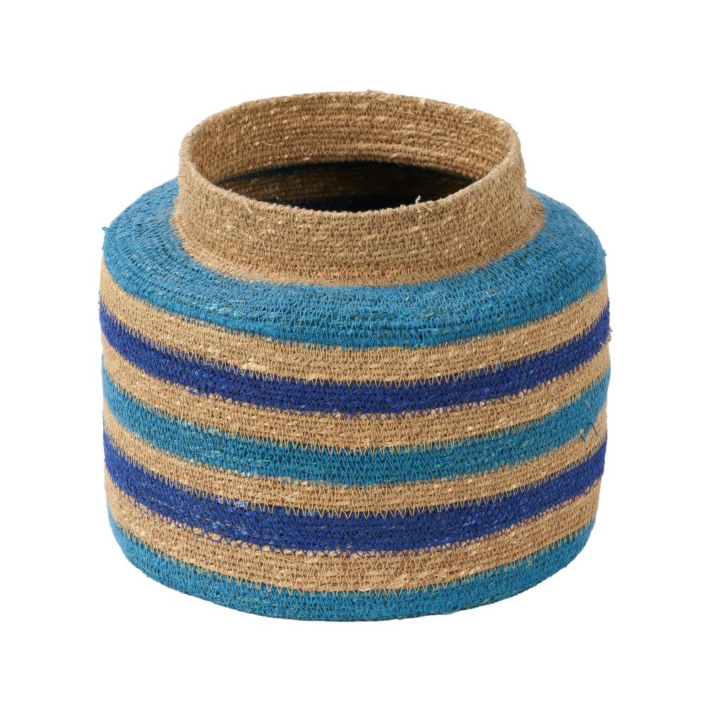 Seagrass Stripe Round Basket
