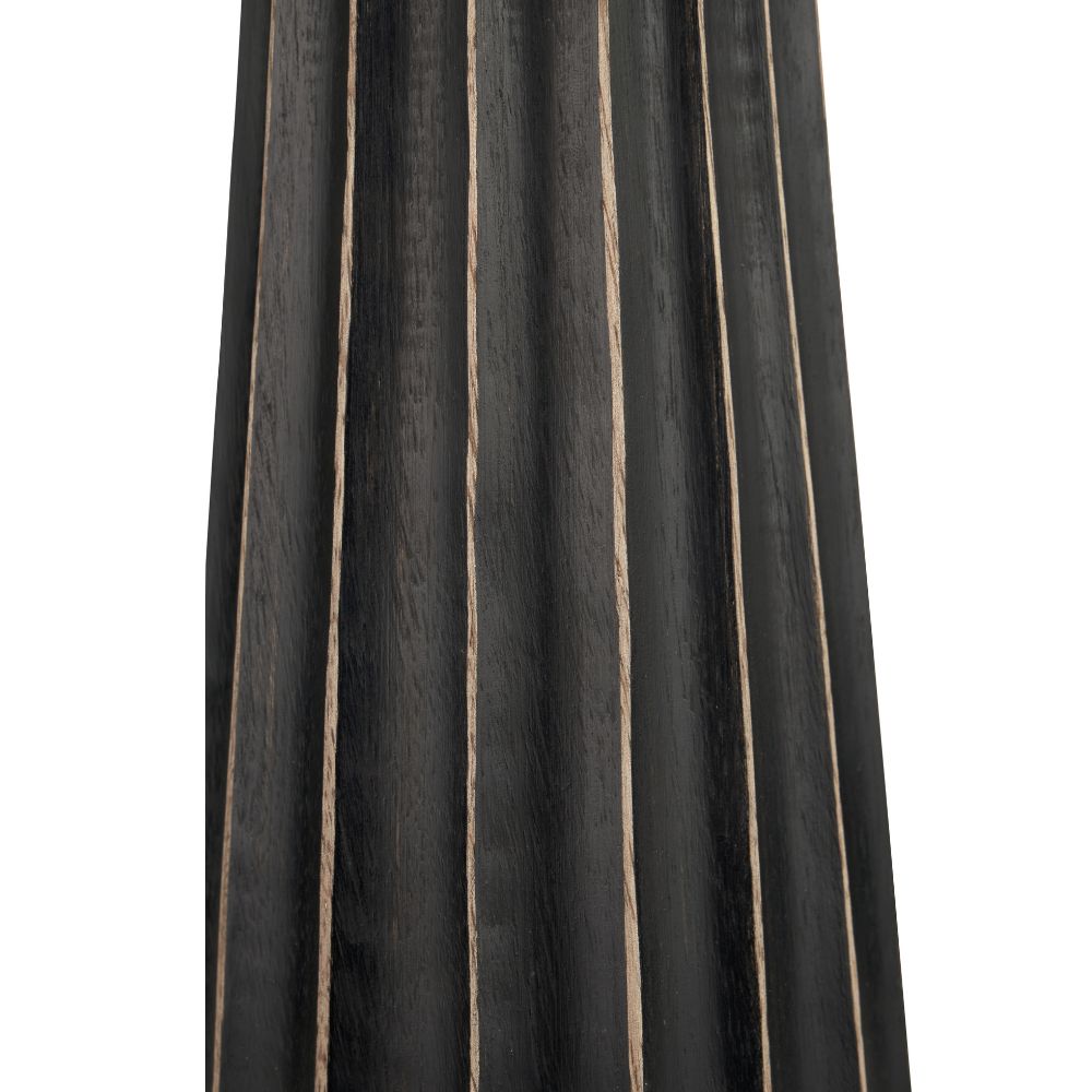 Draydon Mango Wood Textured Cone Table Lamp