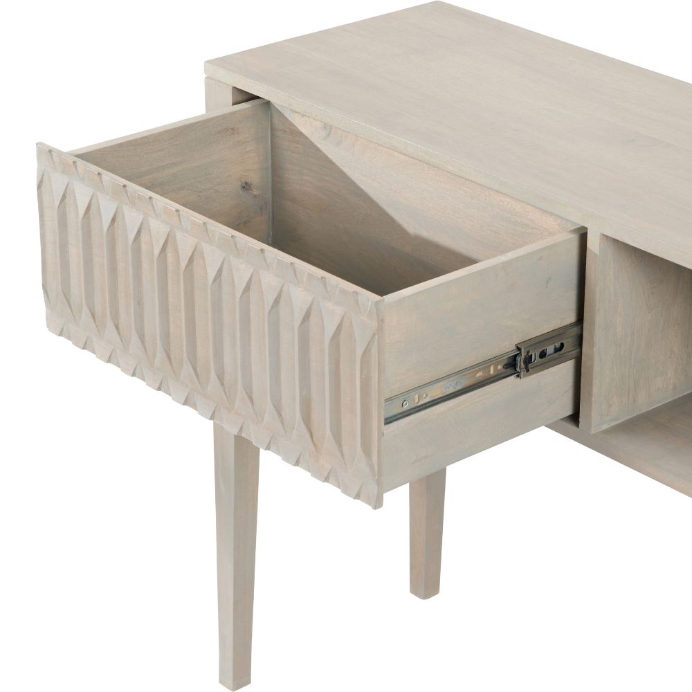 Khao Mango Wood 1 Drawer Console Table