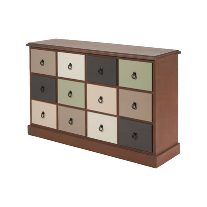 Loft Multicoloured Pine Wood Sideboard
