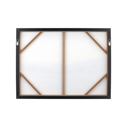Canvas Monochrome Landscape with Black Frame