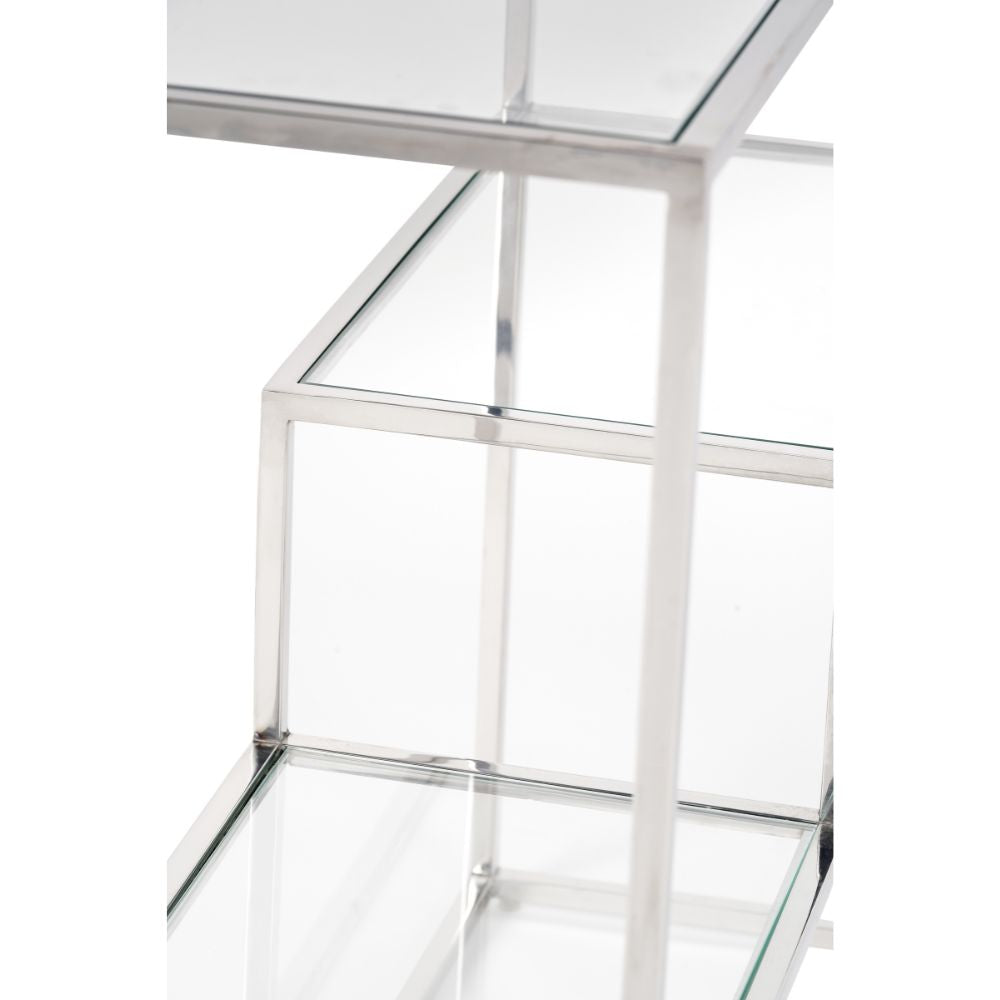 Aleandra Glass Console Table