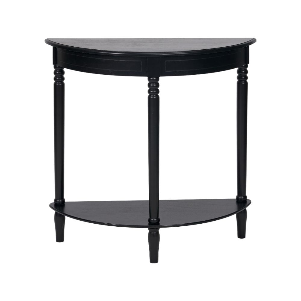 Heritage Pine Wood Half Moon Console Table