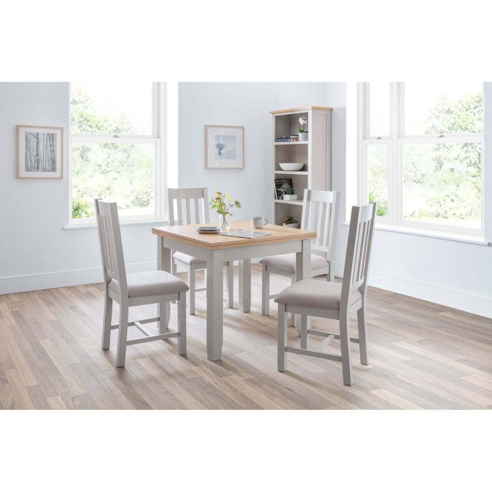 Richmond Flip-Top Elephant Grey Dining Table