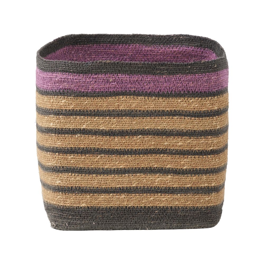 Seagrass Stripe Square Basket