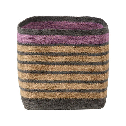 Seagrass Stripe Square Basket