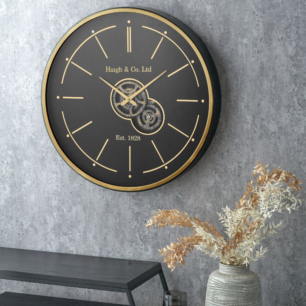 Wood Working Cog Wall Clock