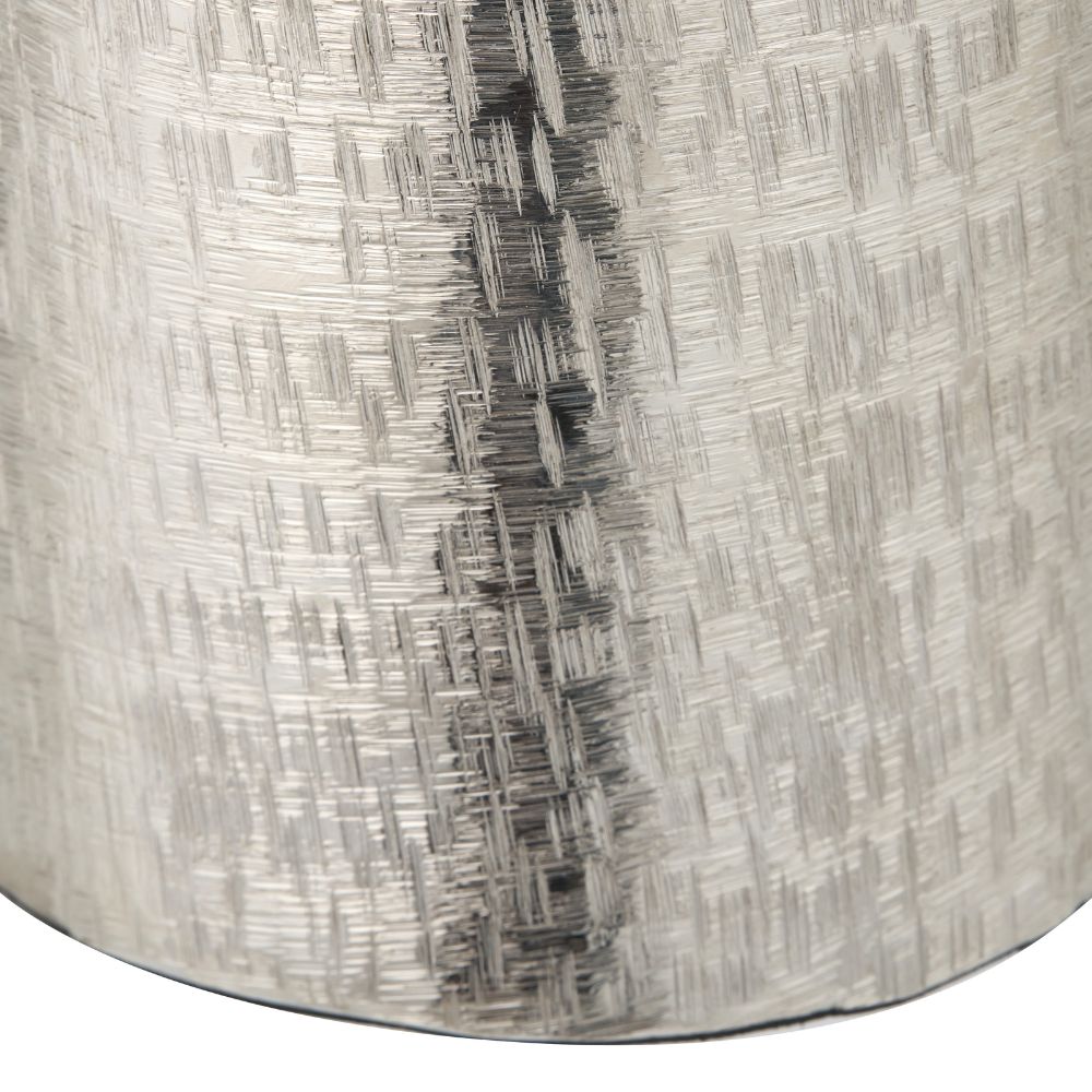 Metal Hammered Tall Vase