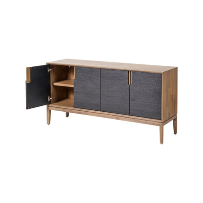 Gio Acacia Wood 4 Door Sideboard