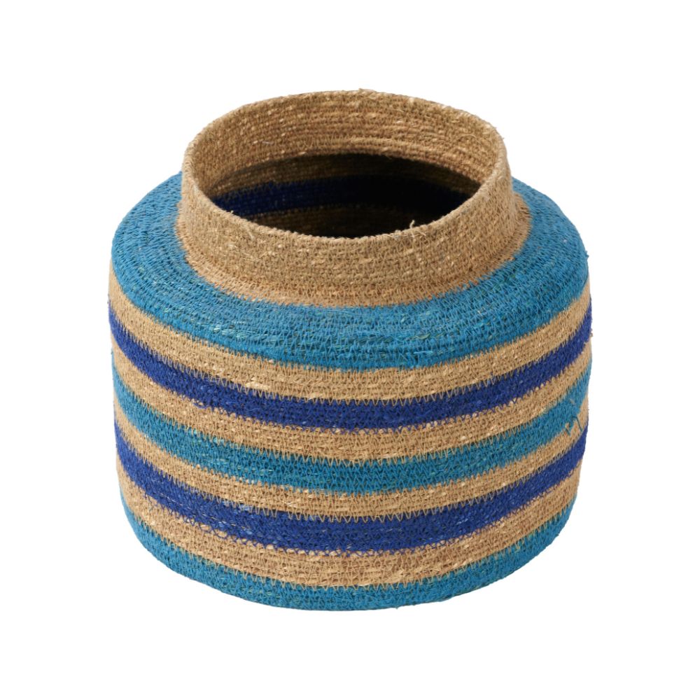 Seagrass Stripe Round Basket