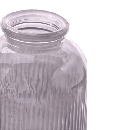 Recycled Glass Ribbed Vase Tall