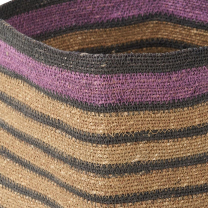 Seagrass Stripe Square Basket