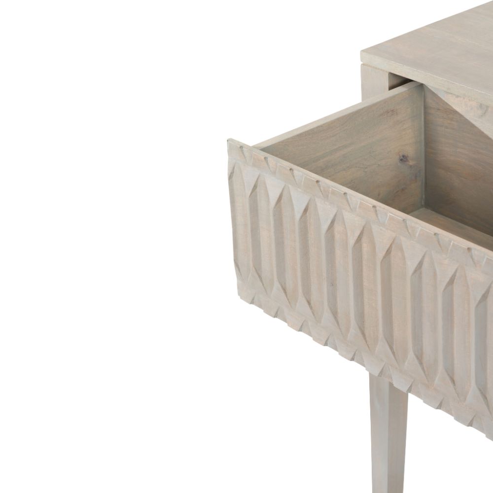 Khao Mango Wood 1 Drawer Console Table