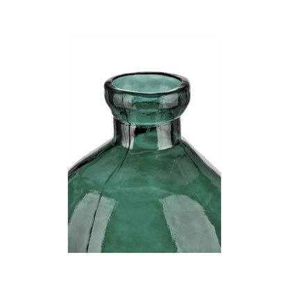 Organic Shaped Recycled Glass Tall Vase