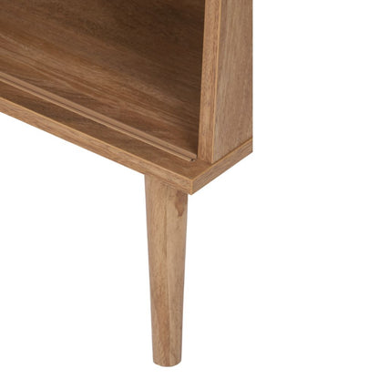 Larvik Natural Eucalyptus Wood 2 Door 2 Shelf Unit