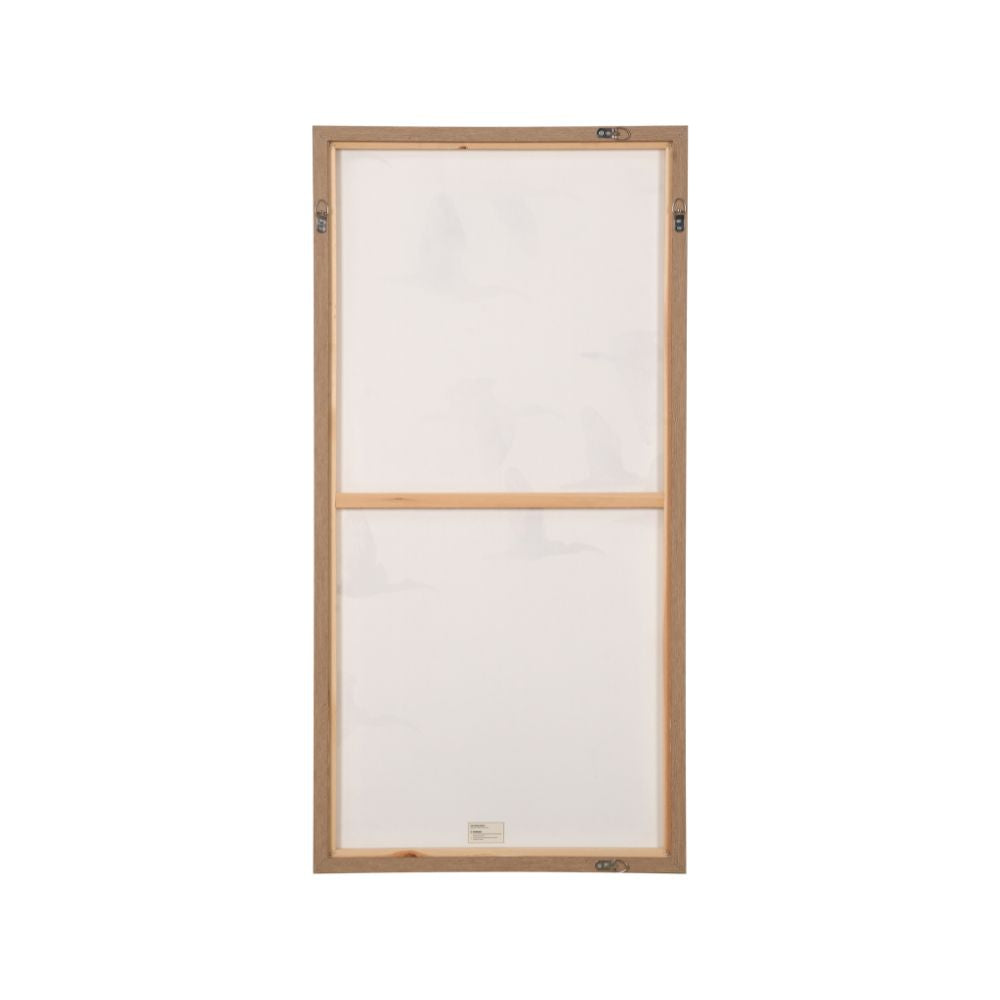 Birds Canvases Natural and White with Natural Frames (Set of 3)