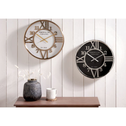 Metal Round Wall Clock