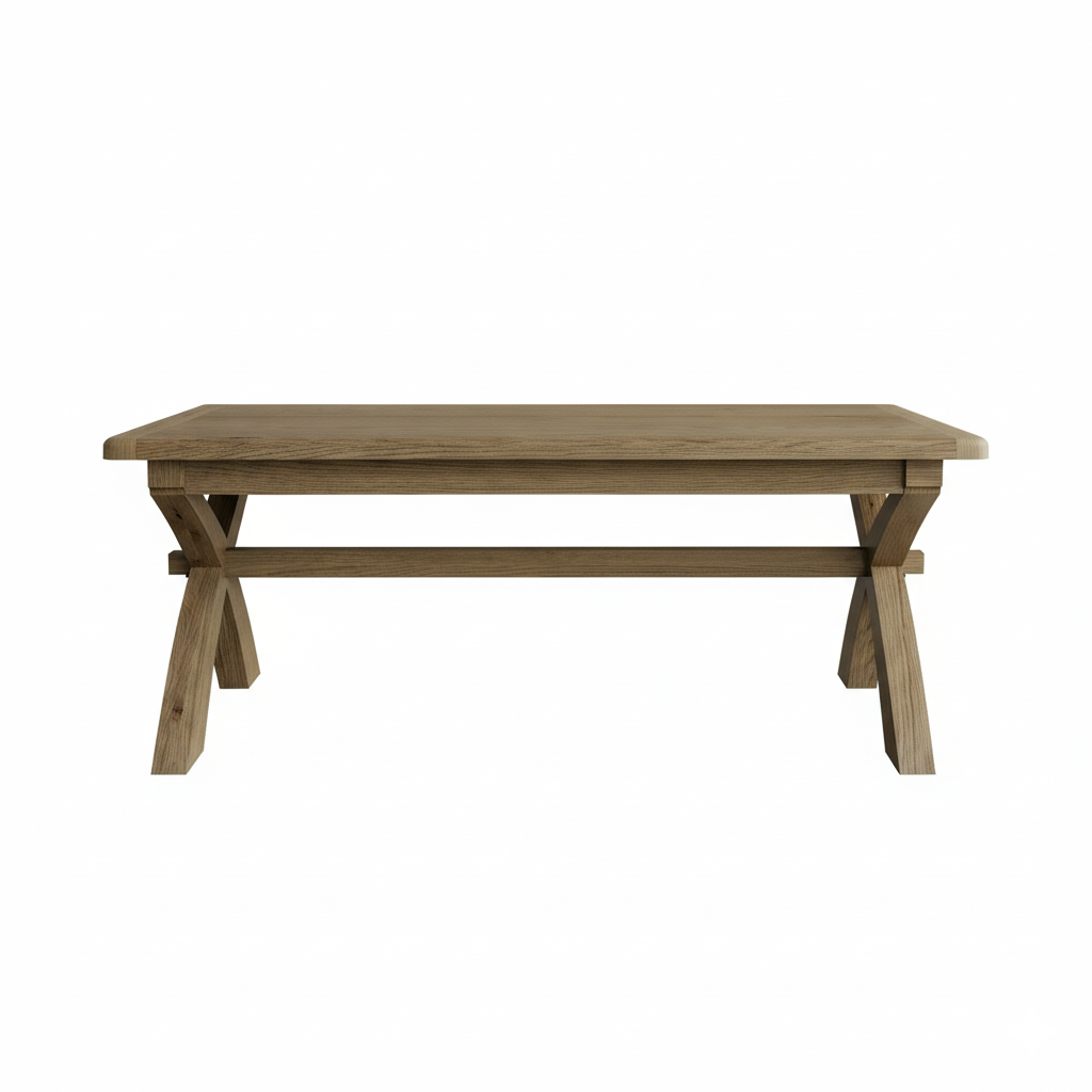 Eaton Country Oak X-Leg Dining Table